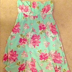 Floral High-Low Dress